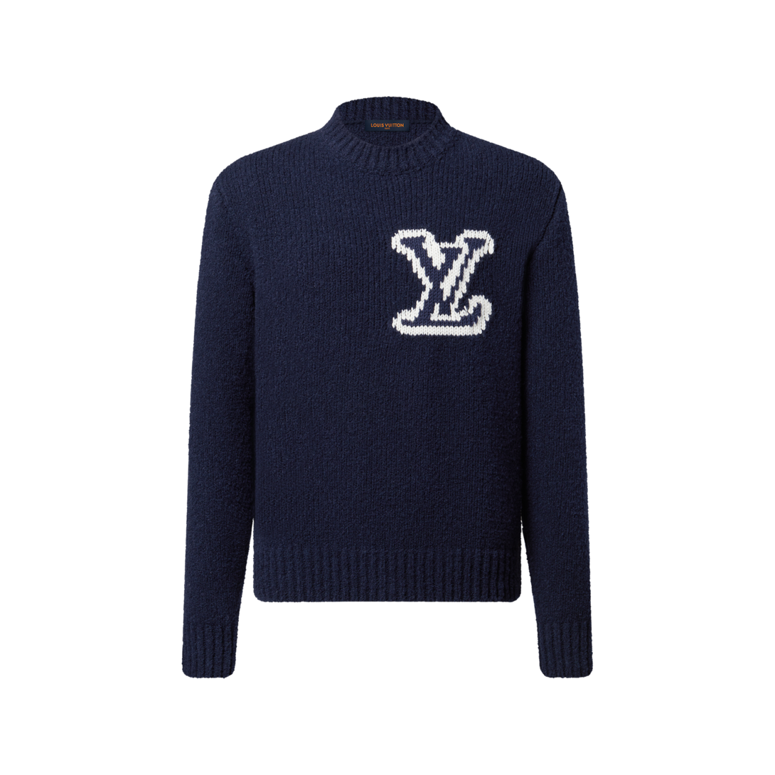 Louis Vuitton ネイビーセーター XL LOUIS VUITTON ルイ・ヴィトン/ニットセーター/ネイビー/XL/1A96KK/S